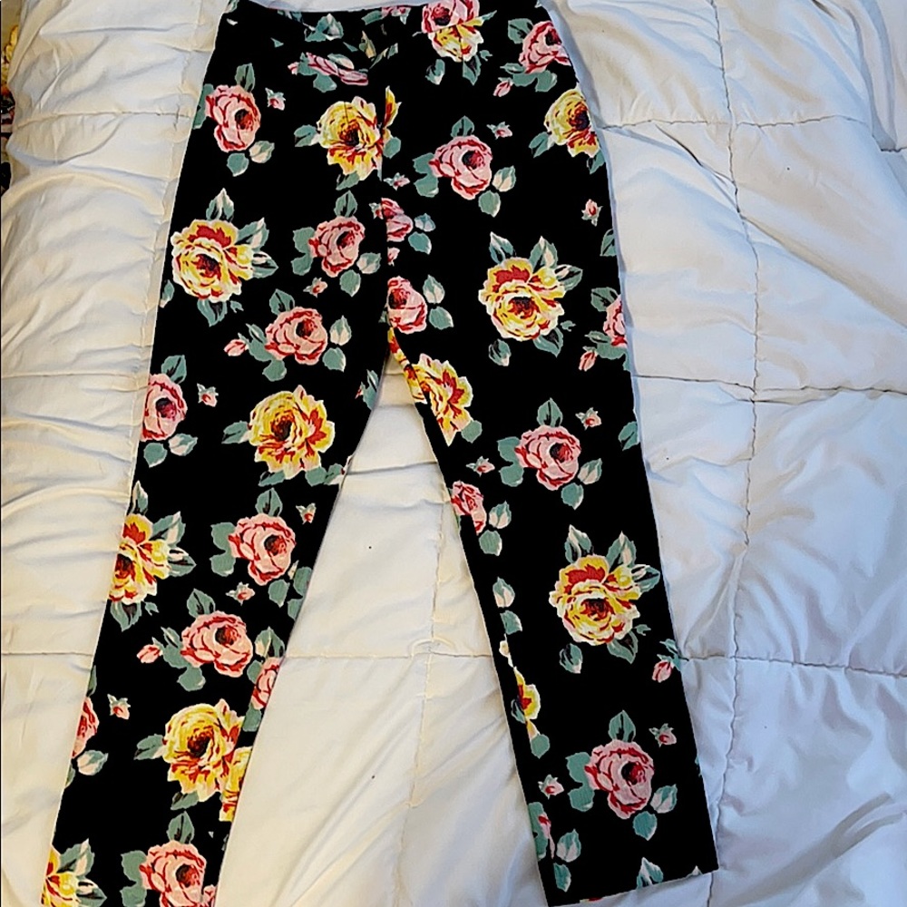 Asos Petite Floral Jacquard Pants